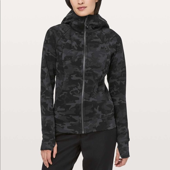 lululemon athletica Tops - Lululemon Dark Camo Scuba Hoodie